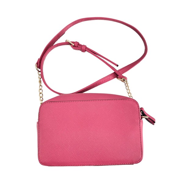 🚨Guess NWOT Womens Pink & Gold Zip Top Shoulder Bag Dust Bag Included - Picture 2 of 8